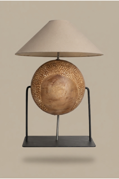 The Circle Table Lamp -  Natural